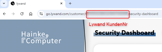 Lywand Kundennummer ermitteln
